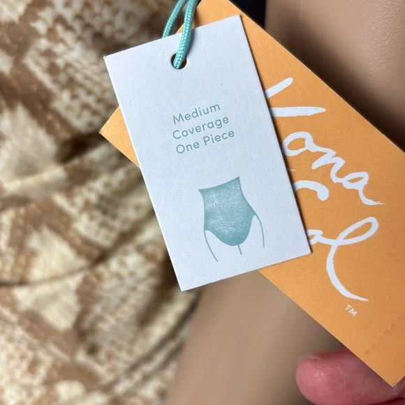 NWT Snakeskin Print One-Piece Swimsuit - Picture 11 of 14